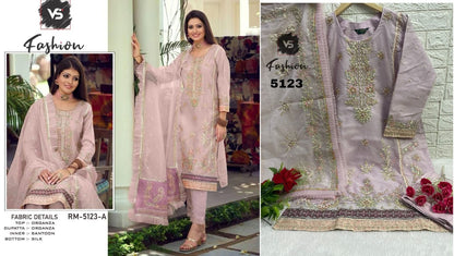 5123 Vs Fashion Organza Pakistani Readymade Suits