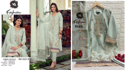 5123 Vs Fashion Organza Pakistani Readymade Suits
