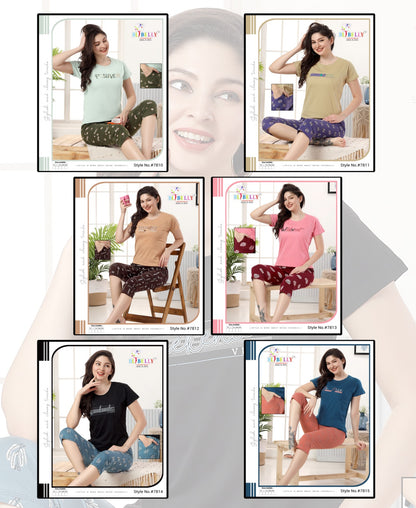 514 Belly Hosiery Sinker Capri Night Suits