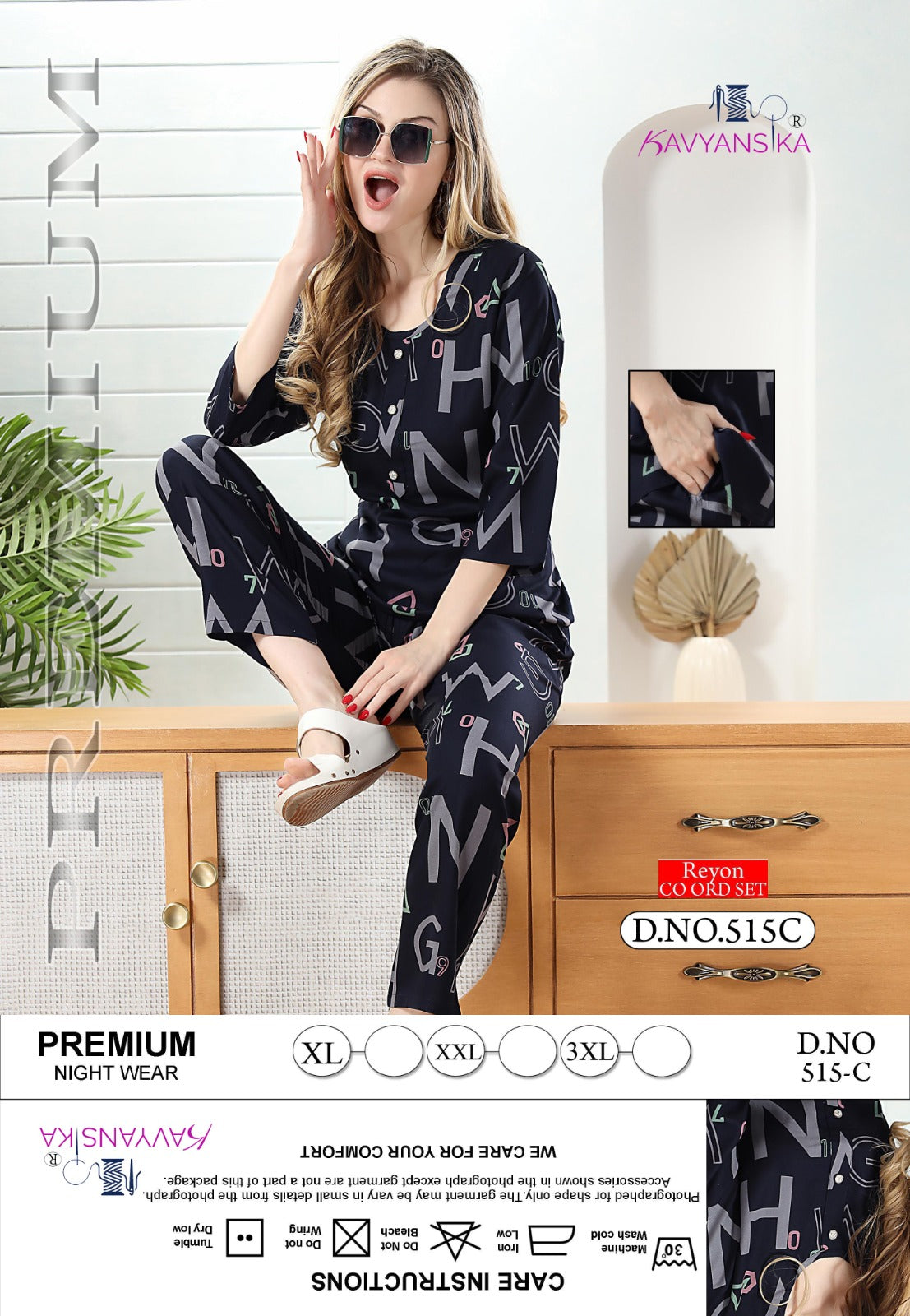 515 Kavyansika Rayon Co Ord Set