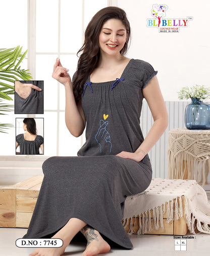 523 Belly Hosiery Sinker Night Gowns