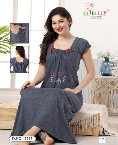 523 Belly Hosiery Sinker Night Gowns