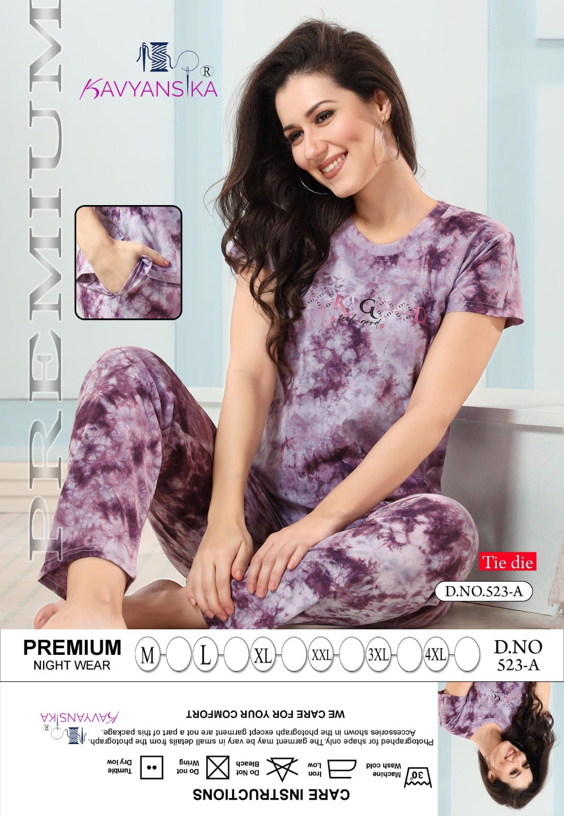 523 Kavyansika Hosiery Cotton Pyjama Night Suits
