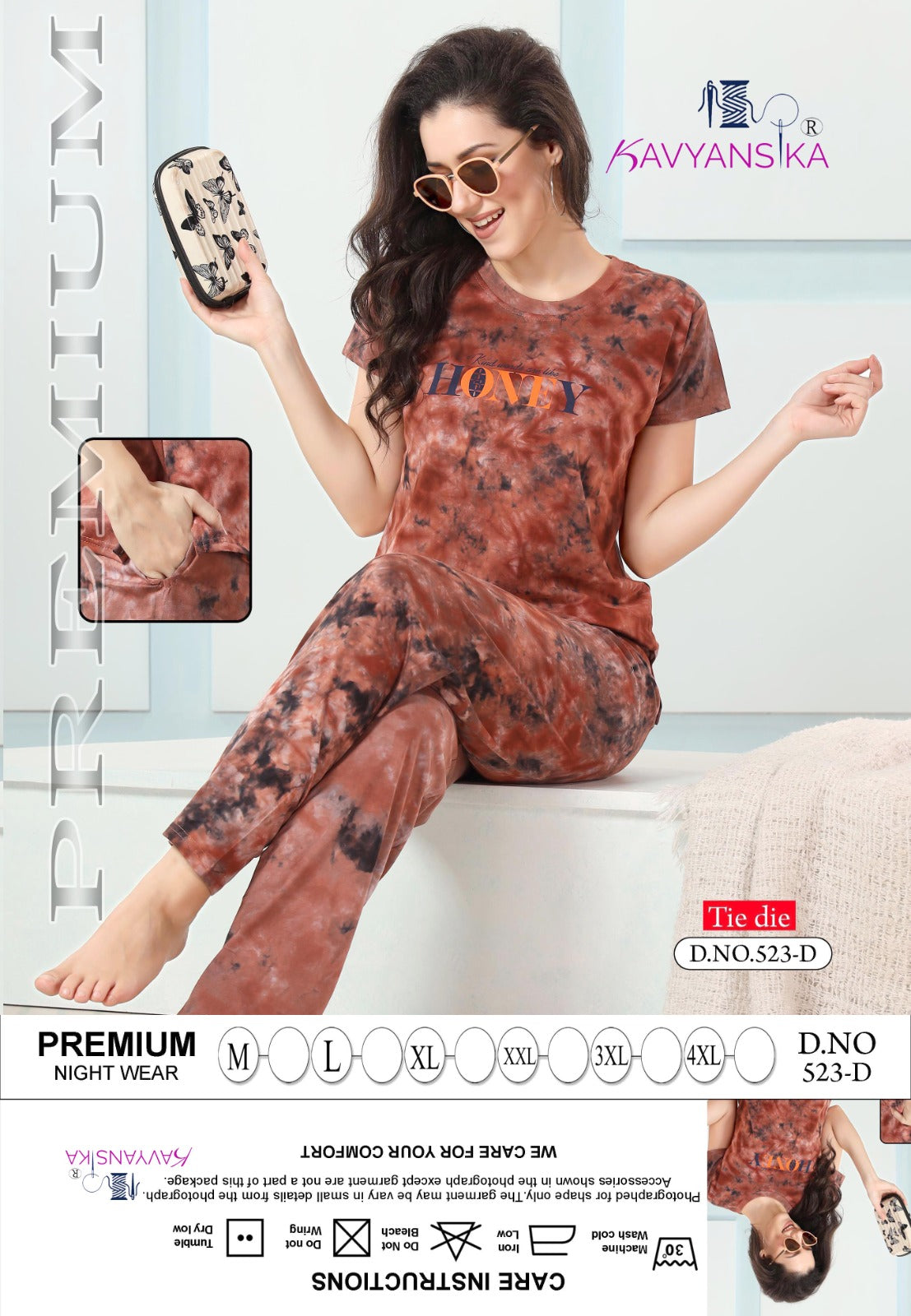 523 Kavyansika Hosiery Cotton Pyjama Night Suits