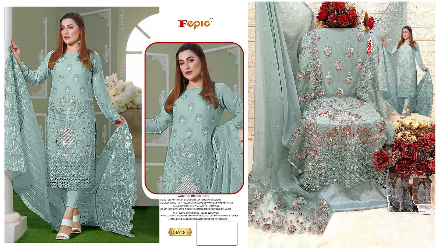 5248-Defg Fepic Georgette Pakistani Salwar Suits