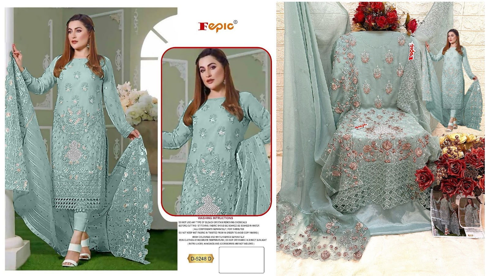 5248-Defg Fepic Georgette Pakistani Salwar Suits