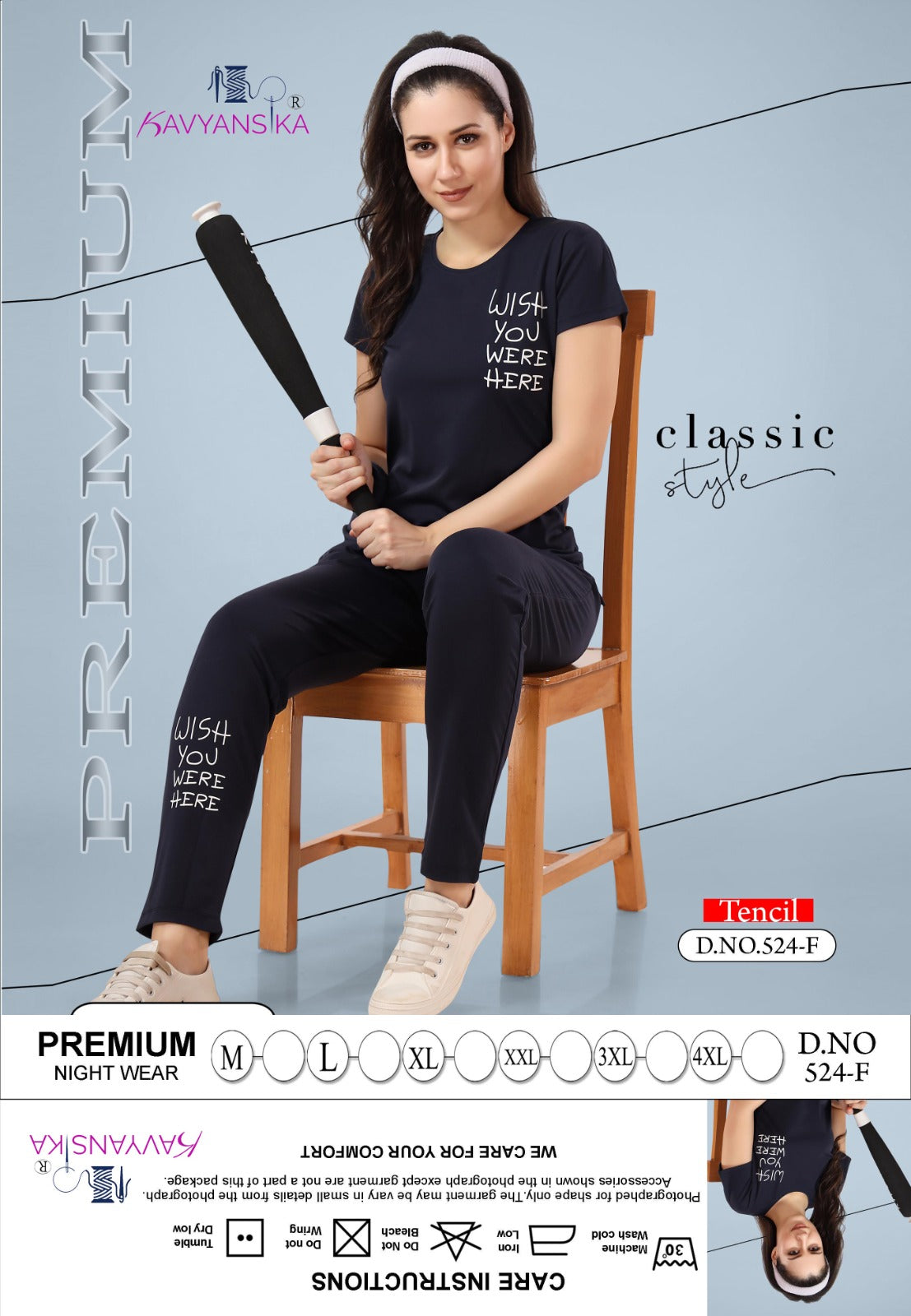 524 Kavyansika Tencil Pyjama Night Suits