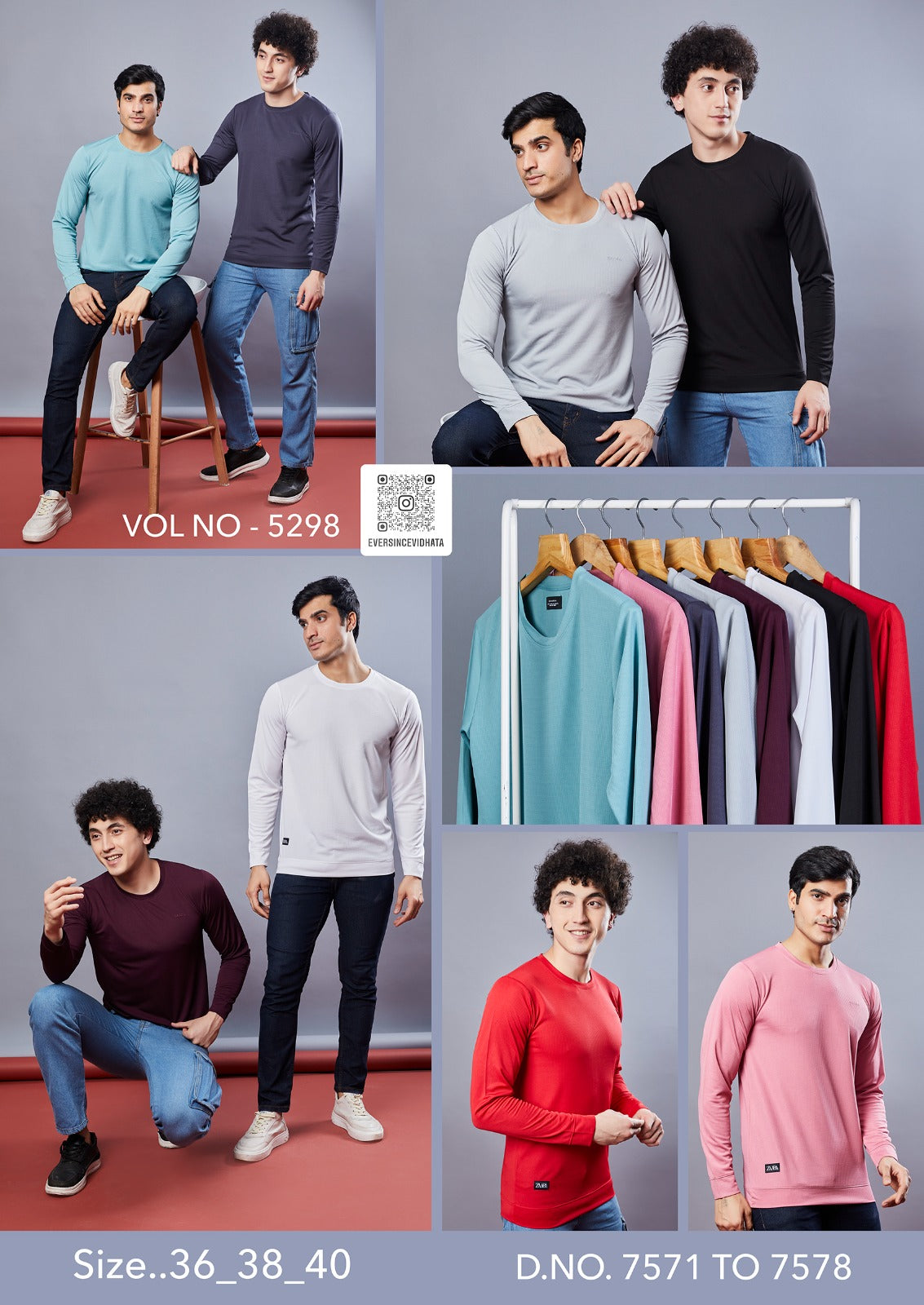 5298 Zaara Knit Mens Tshirts