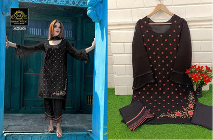 52 Nishbat Studio Georgette Pakistani Readymade Suits
