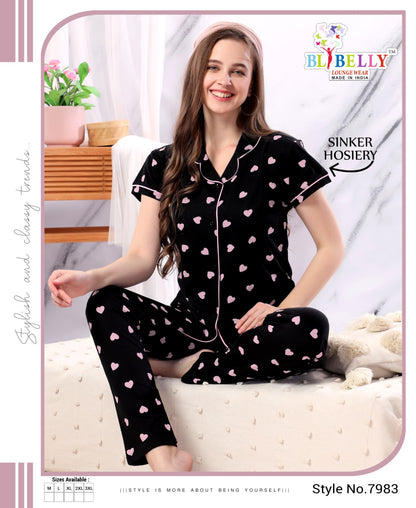 530 Belly Sinker Collar Night Suits