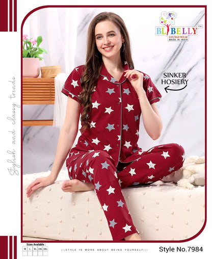 530 Belly Sinker Collar Night Suits