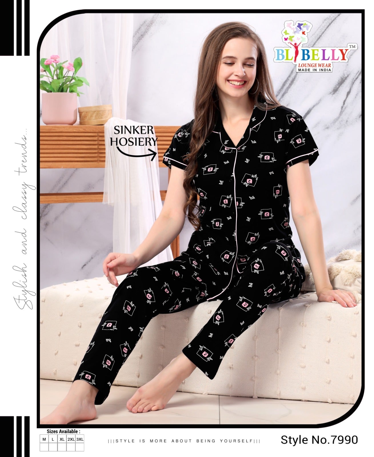 Indiamart Collar Night Suits I Am Romper Indiamart Logo Printed