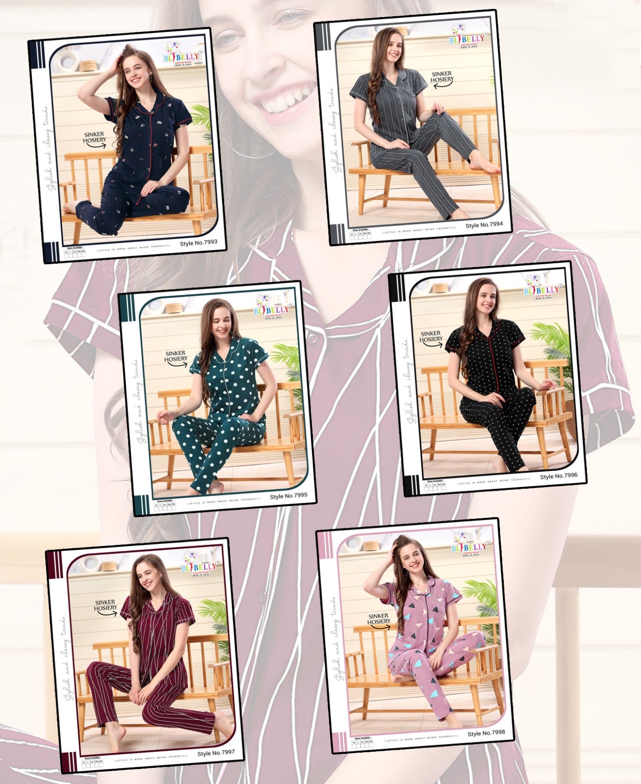 532 Belly Sinker Collar Night Suits