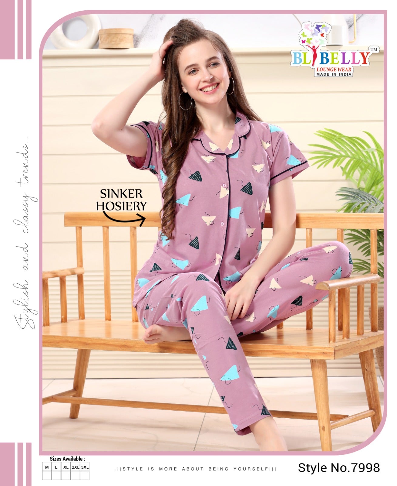 532 Belly Sinker Collar Night Suits