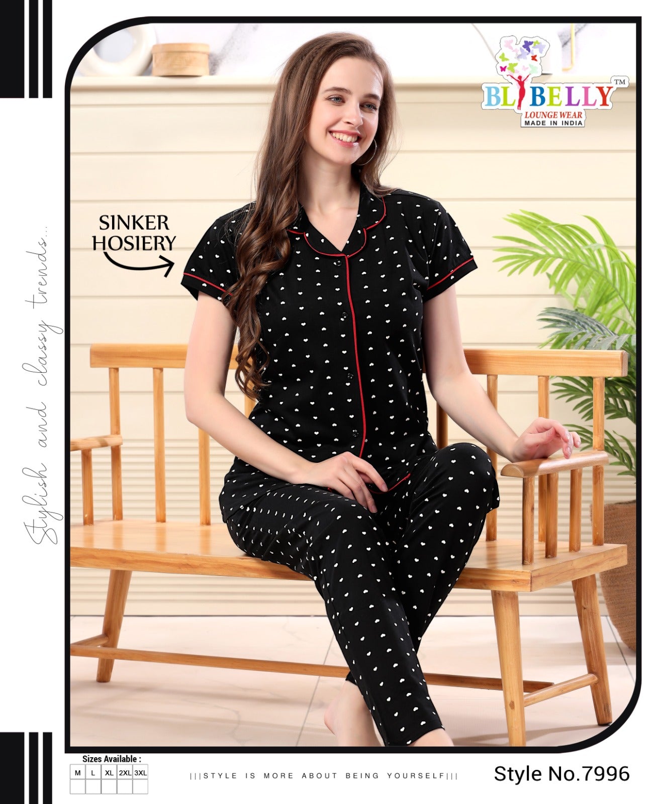 532 Belly Sinker Collar Night Suits