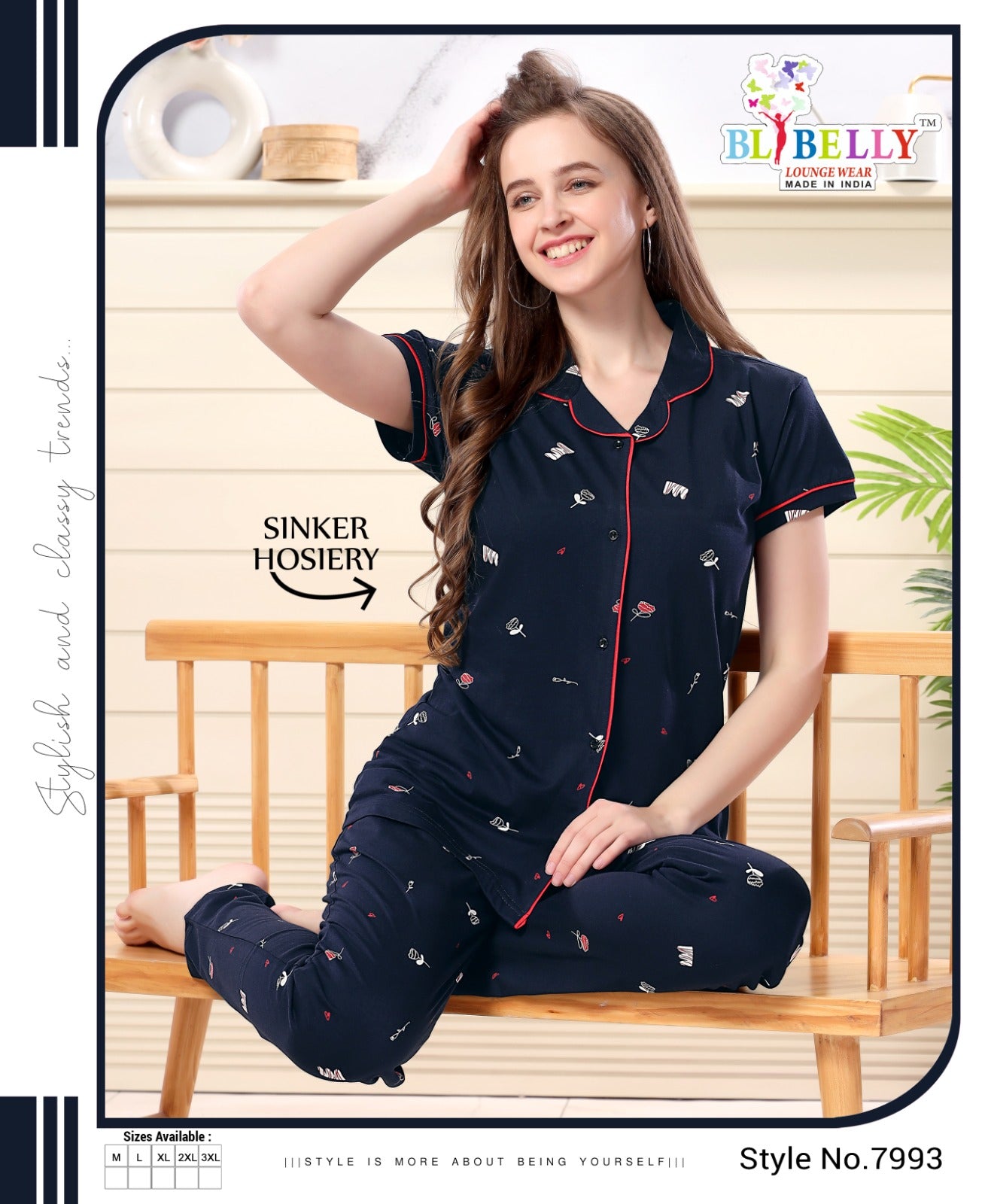 532 Belly Sinker Collar Night Suits