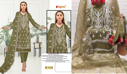 5409 Fepic Organza Pakistani Salwar Suits