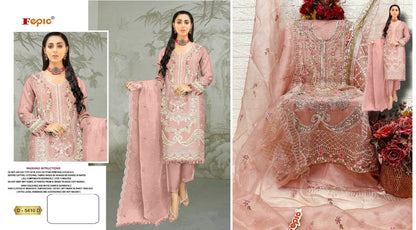 5410 Fepic Organza Pakistani Salwar Suits