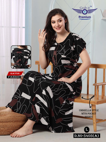 5411-B Grab It Rayon Night Gowns