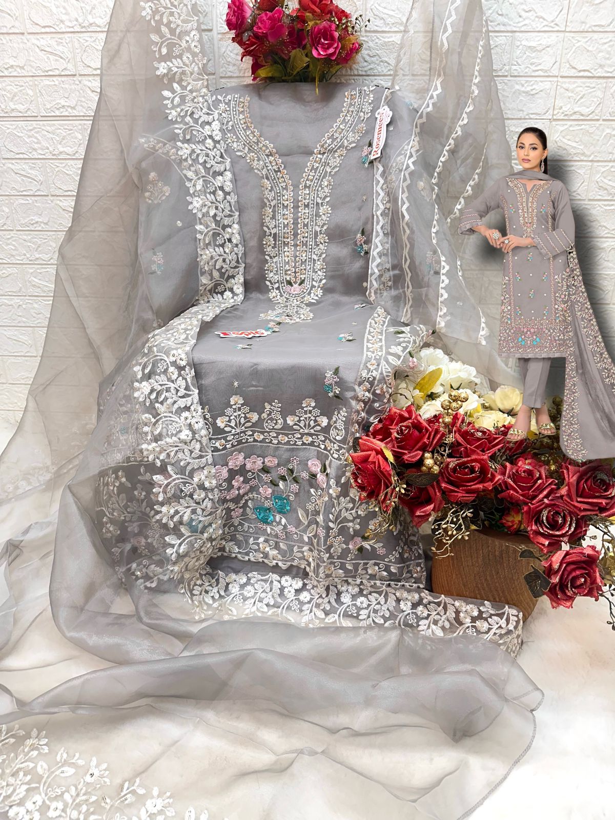 5411 Fepic Organza Pakistani Salwar Suits