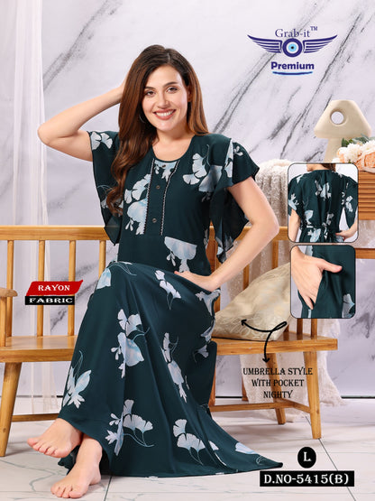 5413-5416 Grab It Rayon Night Gowns