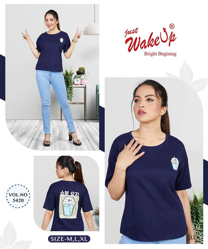 5420 Wakeup Bio Wash Women Tshirt