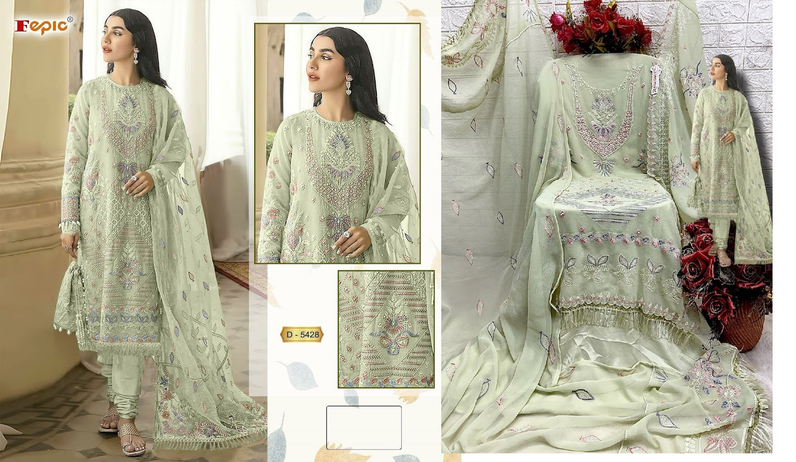 5428 Fepic Georgette Pakistani Salwar Suits