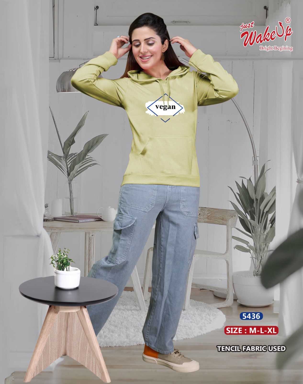 5436 Wakeup Tencil Women Tshirt