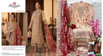 549-Nx Ramsha Georgette Pakistani Salwar Suits