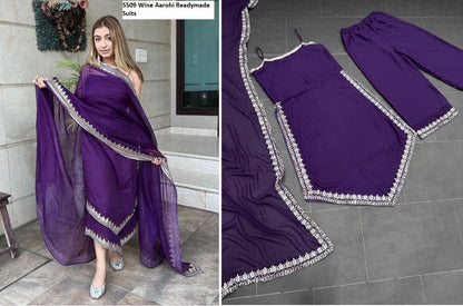 5509 Aarohi Georgette Readymade Plazzo Style Suits