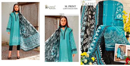 58 Hazzel Pure Cotton Pakistani Patch Work Suits