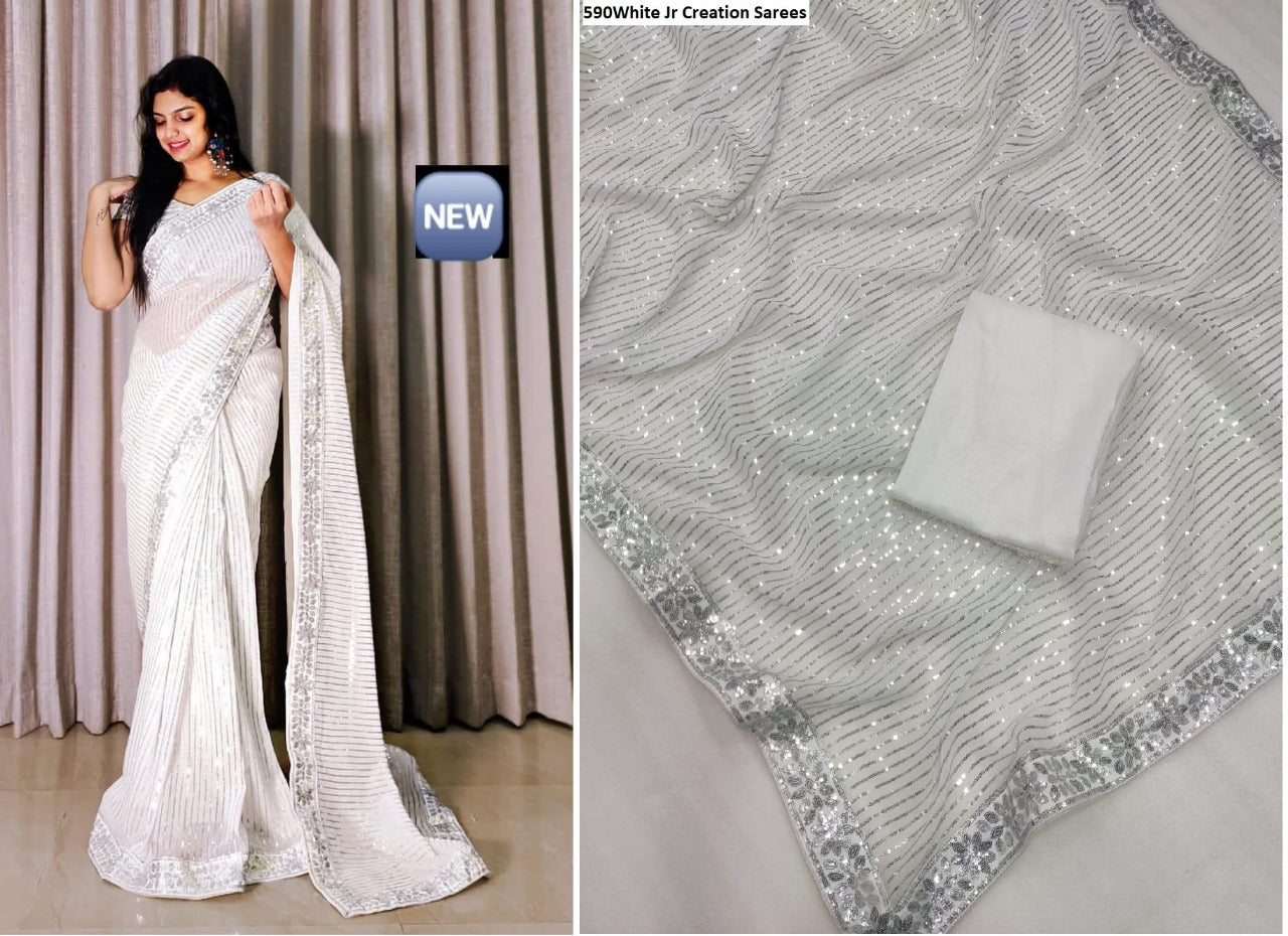 590 Jr Georgette Sarees