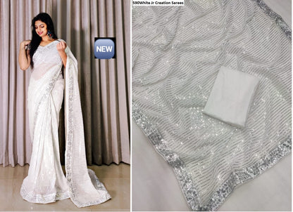 590 Jr Georgette Sarees