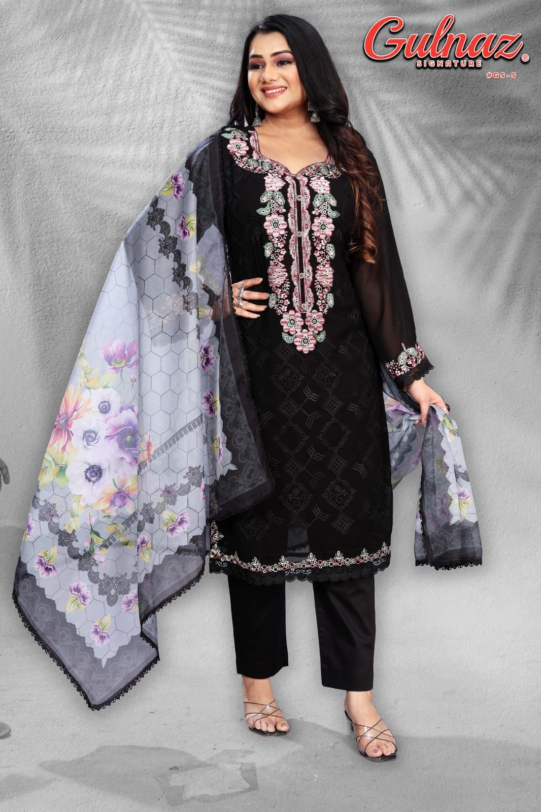 5 Gulnaz Georgette Pakistani Readymade Suits