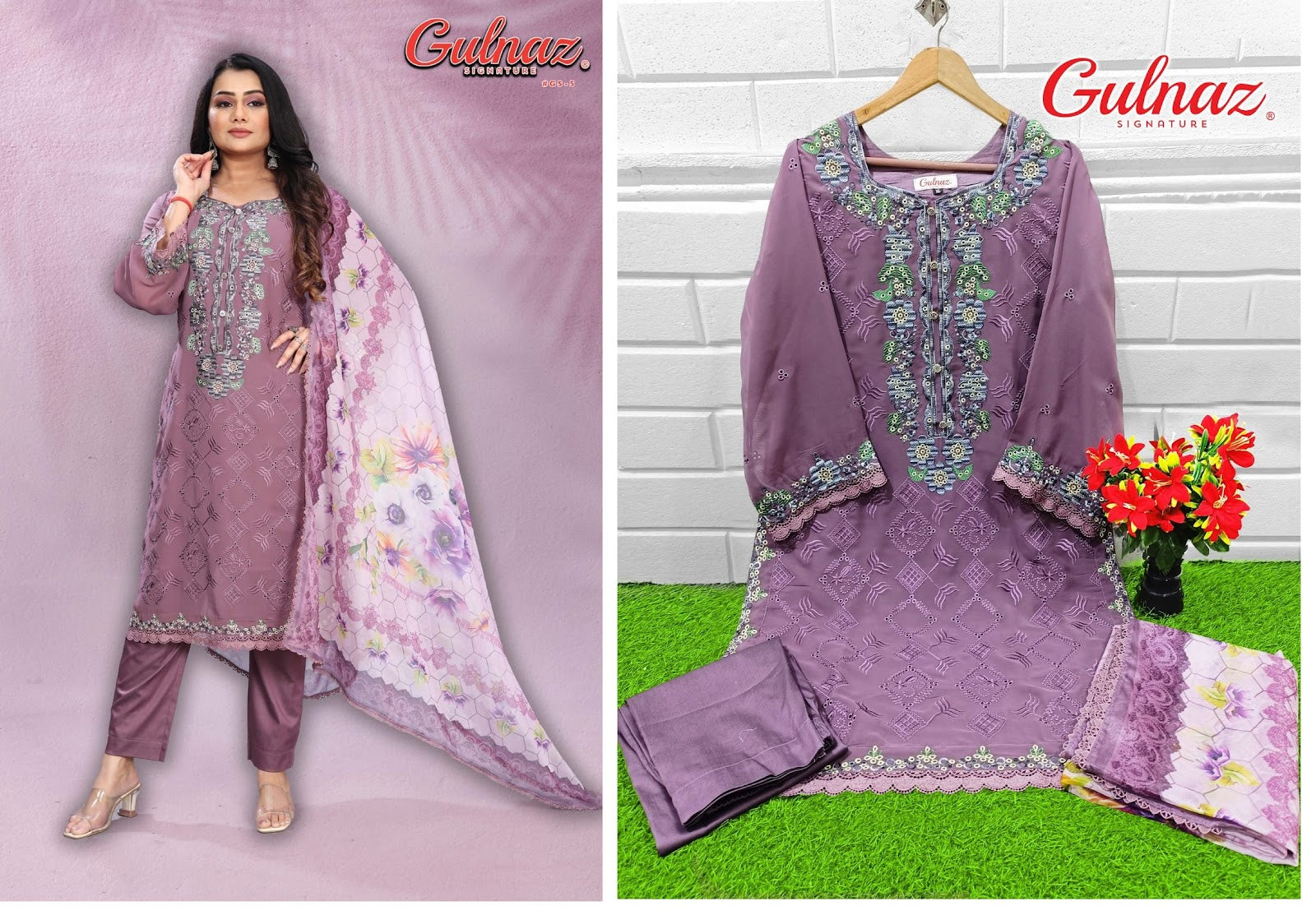 5 Gulnaz Georgette Pakistani Readymade Suits