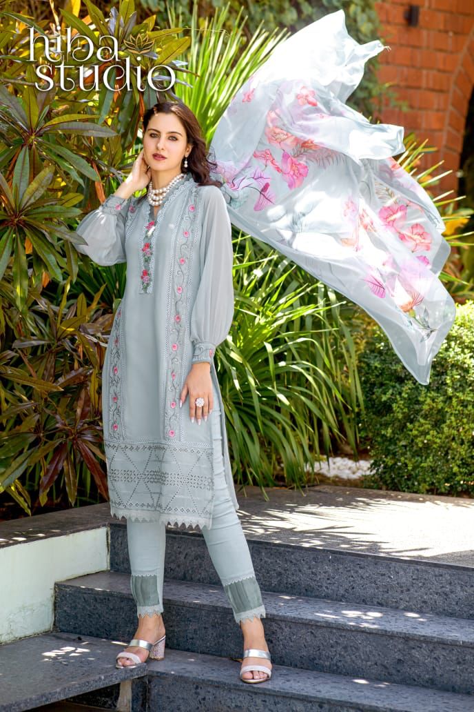 60 Hiba Studio Georgette Pakistani Readymade Suits