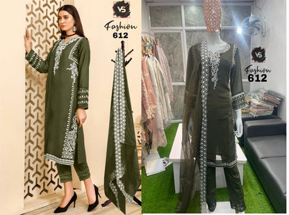 612 Vs Fashion Georgette Pakistani Readymade Suits