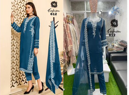 612 Vs Fashion Georgette Pakistani Readymade Suits