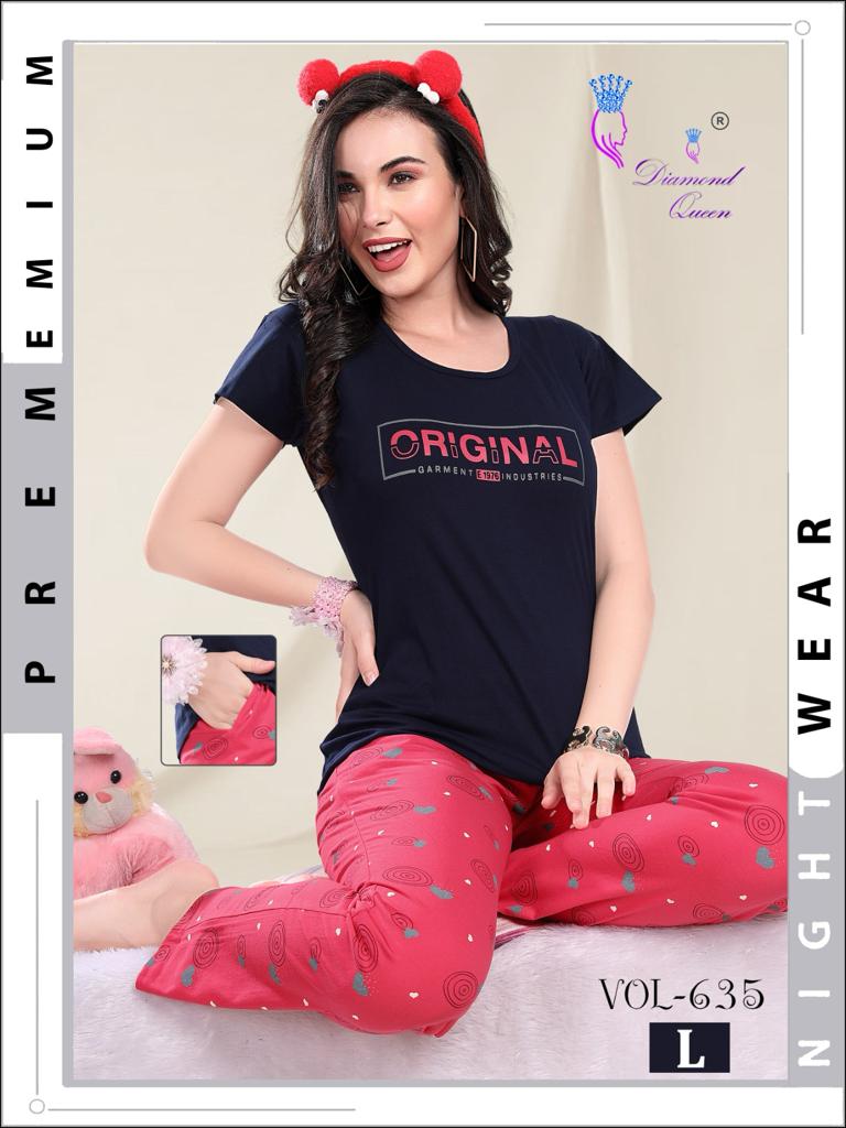 635 Diamond Queen Sinker Pyjama Night Suits