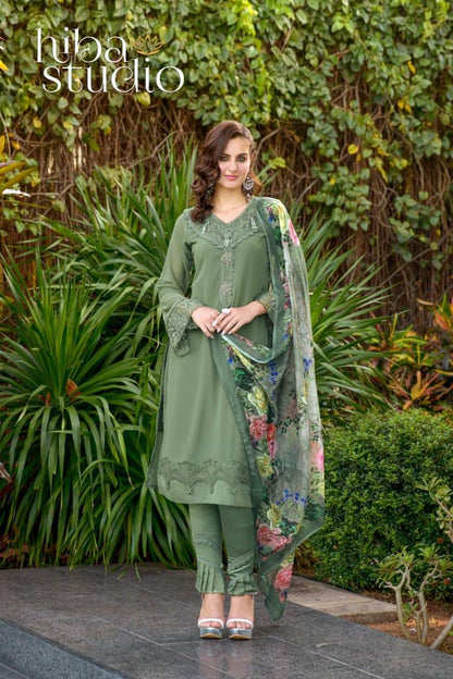 63 Hiba Studio Georgette Pakistani Readymade Suits