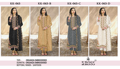 63 Kross Kulture Organza Pakistani Salwar Suits