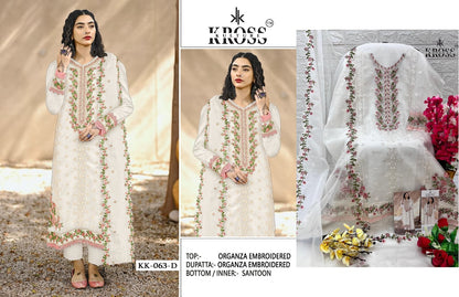 63 Kross Kulture Organza Pakistani Salwar Suits