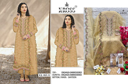 63 Kross Kulture Organza Pakistani Salwar Suits