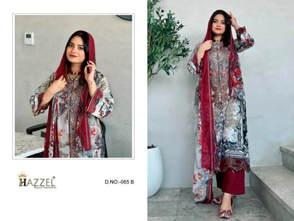 65 Hazzel Cotton Pakistani Patch Work Suits