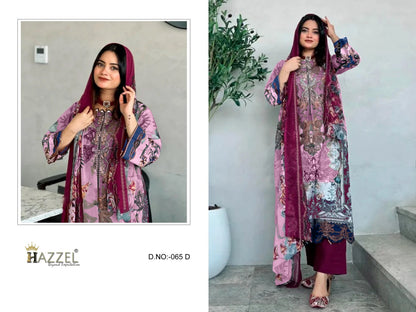 65 Hazzel Cotton Pakistani Patch Work Suits