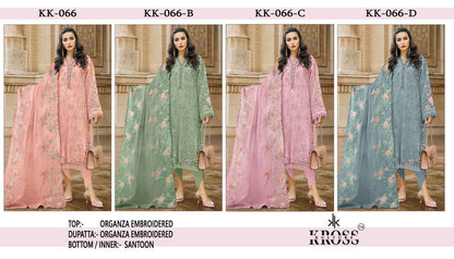 66 Kross Kulture Organza Pakistani Salwar Suits