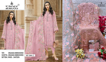66 Kross Kulture Organza Pakistani Salwar Suits