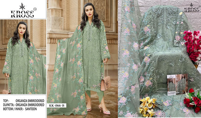 66 Kross Kulture Organza Pakistani Salwar Suits