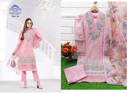 66 Nishbat Studio Organza Pakistani Readymade Suits