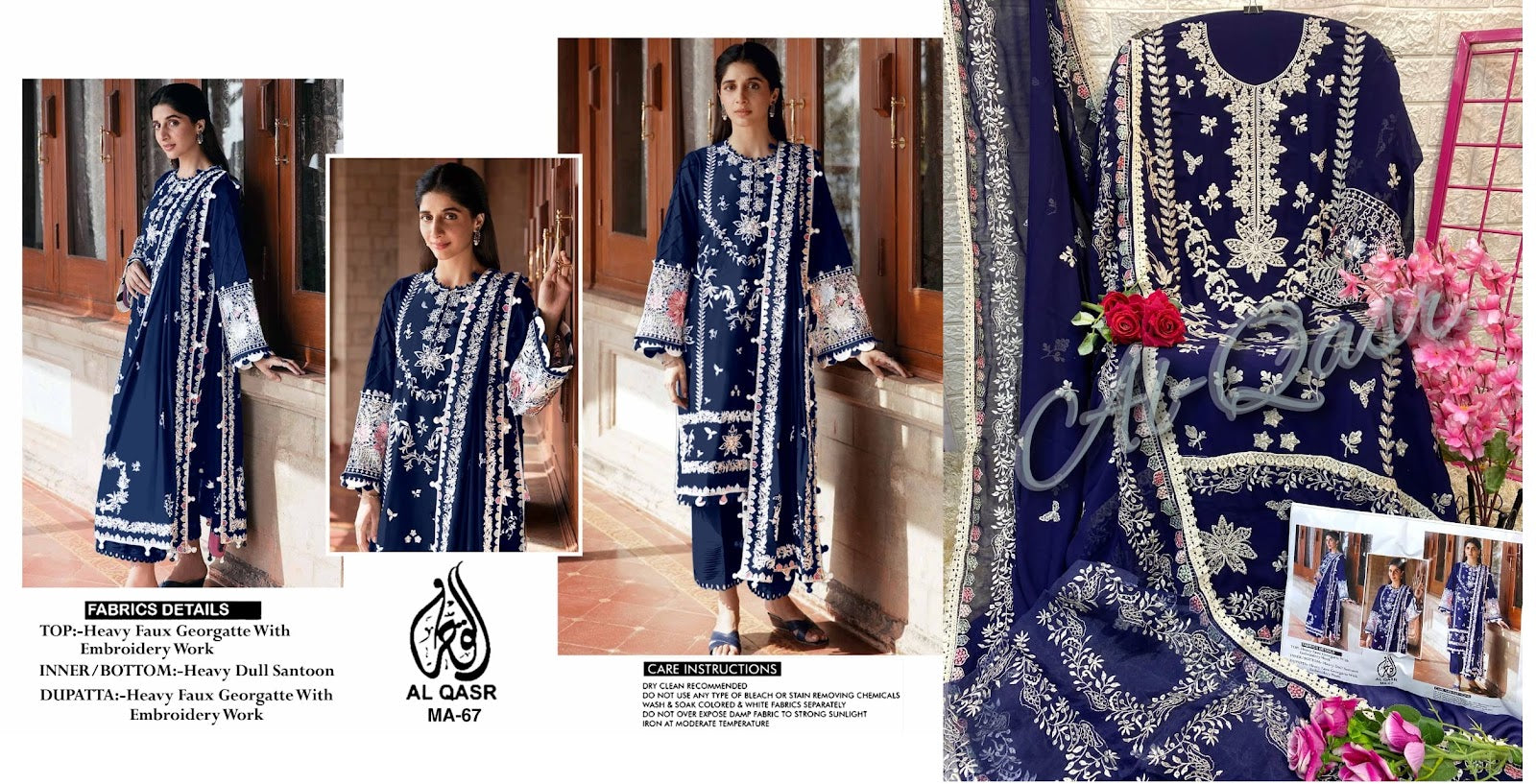 67 Al Qasr Georgette Pakistani Salwar Suits